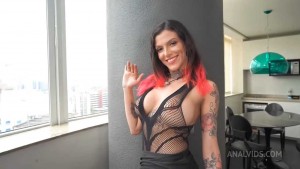 DP Qween Goddess - Busty Brazilian beauty, double anal penetrated by 3 big cocks (DAP, anal, gapes, ATM, balls deep, dirty talk) OB133.mp4_snapshot_00.27.933